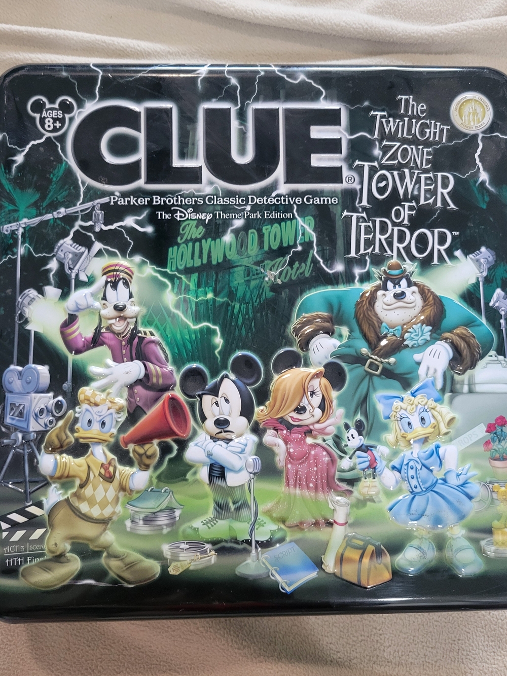 Disney CLUE Twilight Zone Tower of Terror Board Game